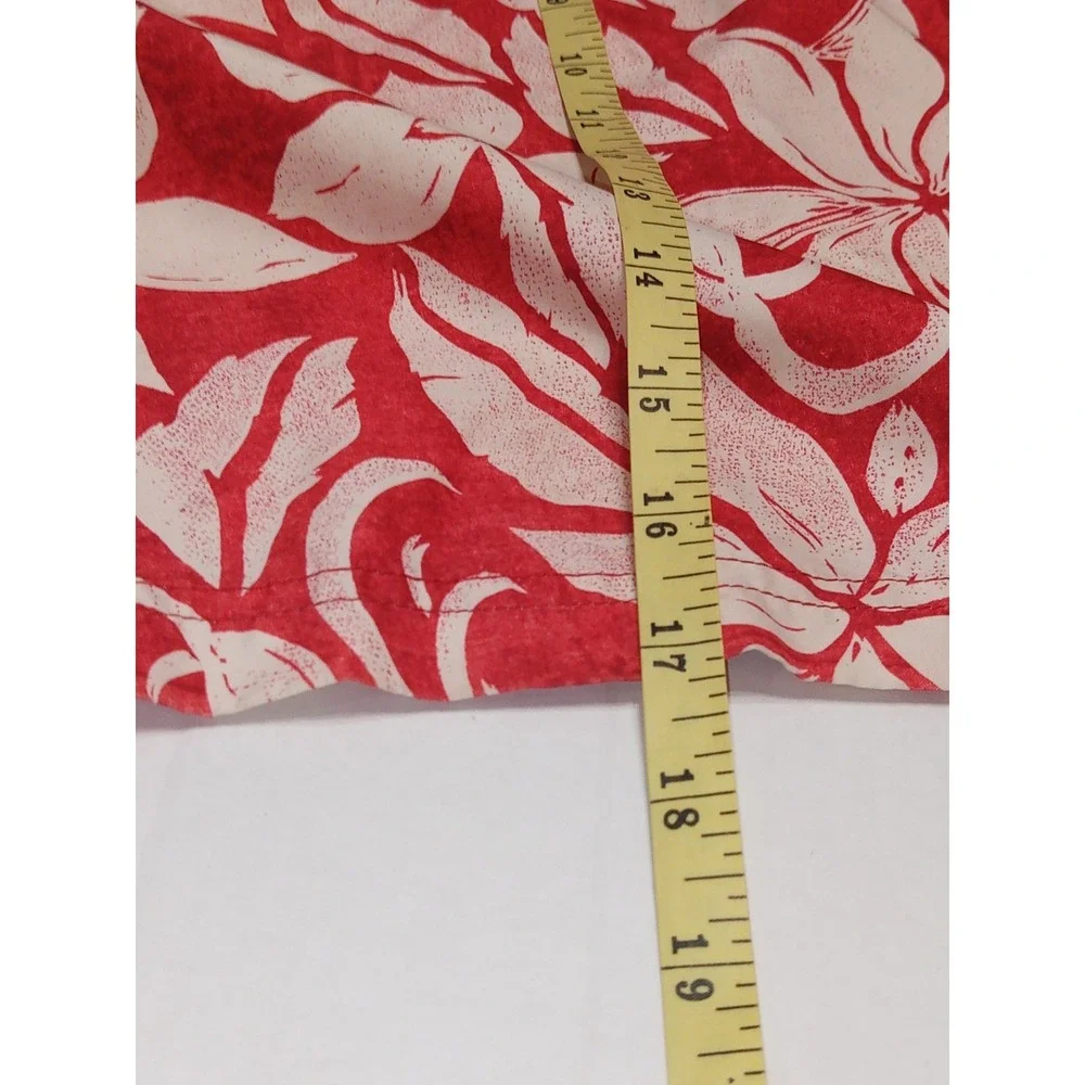 OP Ocean Pacific Hawaiian Swim Trunks Men's XL 40-42 Red Floral‎ Board Shorts